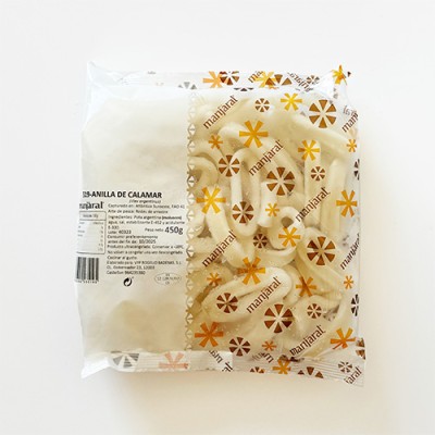 Anilla de Calamar Cruda Envase de 450 gr Anilla de Calamar Cruda Envase de 450 gr