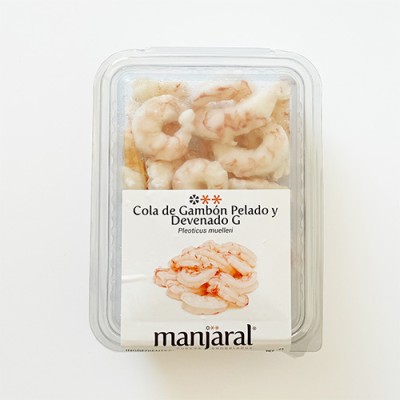 Cola de Gambón Pelado y Devenado Bandeja de 270 gr Cola de Gambón Pelado y Devenado Bandeja de 270 gr