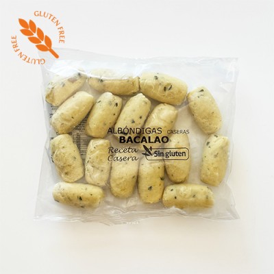 Albóndigas de Bacalao SIN Gluten Envase de 400 gr Albóndigas de Bacalao SIN Gluten Envase de 400 gr