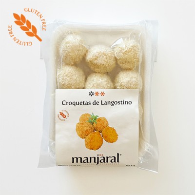 Croquetas de Langostino SIN Gluten Bandeja de 12 ud Croquetas de Langostino SIN Gluten Bandeja de 12 ud