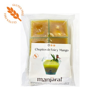 Chupito Foie,Mango,Almendra Caram S/ Gluten Bandeja de 6 ud
