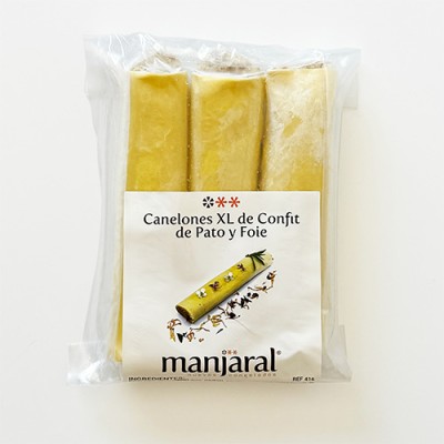Canelones de Confit de Pato y Foie XL Envase de 3 ud