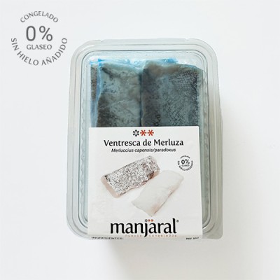Ventresca de Merluza 0% Glaseo Bandeja de 300 gr