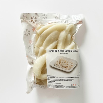 Tiras de Sepia Limpia Envase de 500 gr