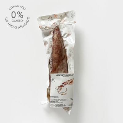 Calamar Nacional G 0% Glaseo Envase de 1 Kg