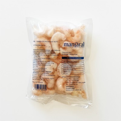 Gamba Pelada Pequeña Envase de 187 gr