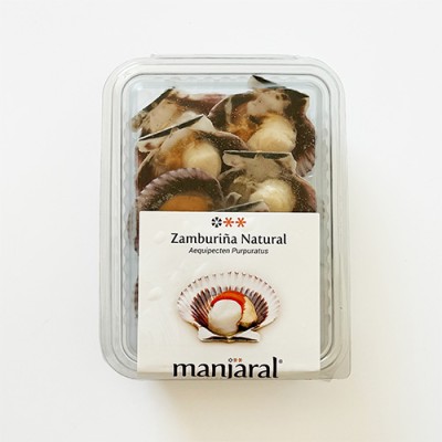 Zamburiña Natural Bandeja de 8 ud