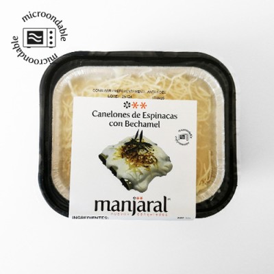 Canelones de Espinacas con Bechamel Bandeja de 300 gr