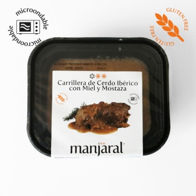 Carrillada Cerdo Ibéric Miel Mostaz S/Glut Bandeja de 250 gr