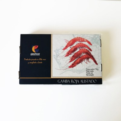Gamba Roja Alistada Num1 0% Glaseo Envase de 1 Kg