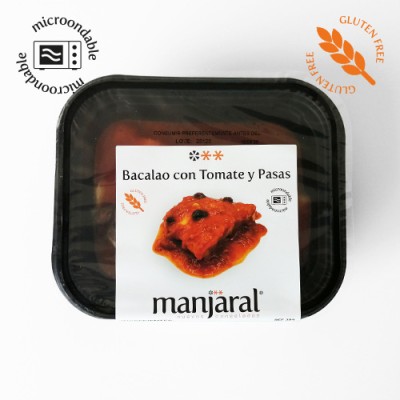 Bacalao con Tomate SIN Gluten Bandeja de 250 gr