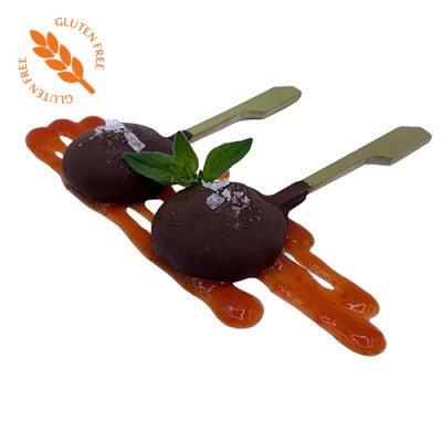 Piruleta de Chocolate y Foie SIN Gluten Bandeja de 8 ud