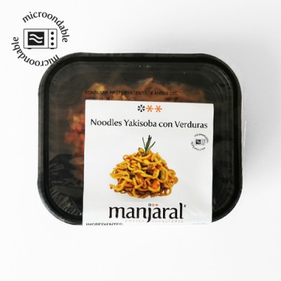 Noodles Yakisoba Verduras Champiñones Bandeja de 180 gr