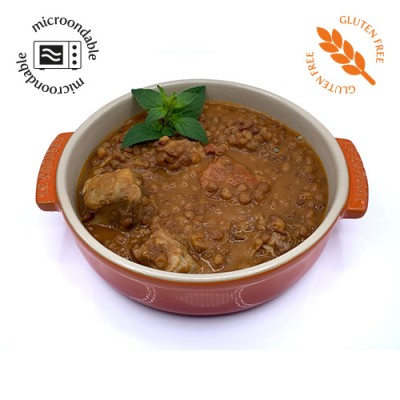 Lentejas Estofadas SIN Gluten Bandeja de 300 gr