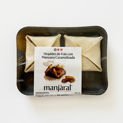 Hojaldre de Foie y Manzana Bandeja de 2 ud