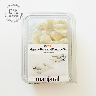 Migas de Bacalao 0%  Bandeja de 200 gr