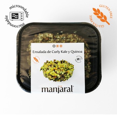 Ensalada de Curly Kale y Quinoa SIN Gluten Bandeja de 225 gr