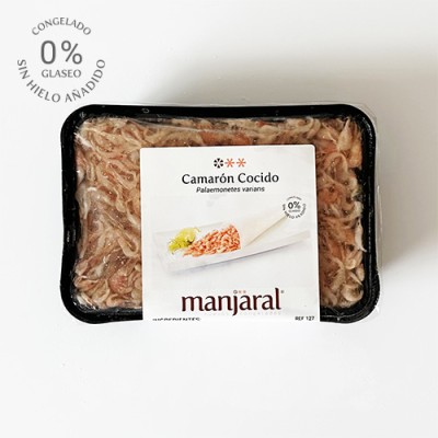 Camarón Cocido 0% Glaseo Bandeja de 300 gr